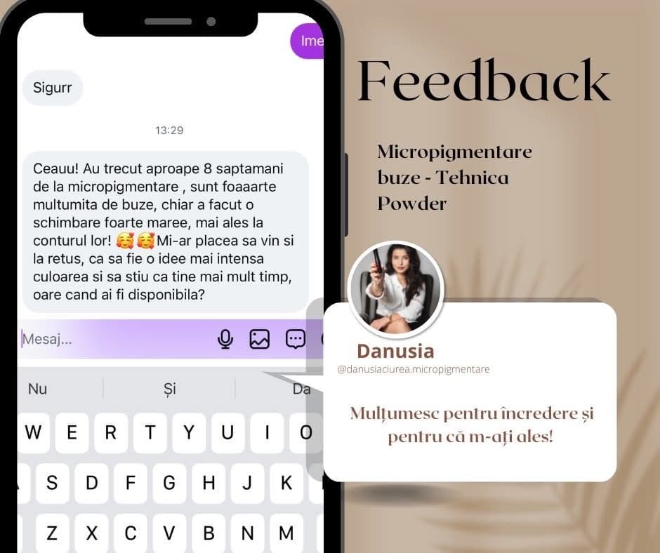 Testimonial micropigmentare sprancene